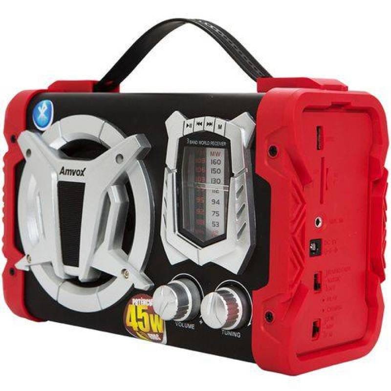 Caixa Amplificadora Amvox Aca 90 Bluetooth, USB, Micro Sd, Auxliar, Rádio Fm 45W Rms - 3