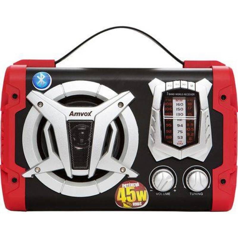 Caixa Amplificadora Amvox Aca 90 Bluetooth, USB, Micro Sd, Auxliar, Rádio Fm 45W Rms - 1
