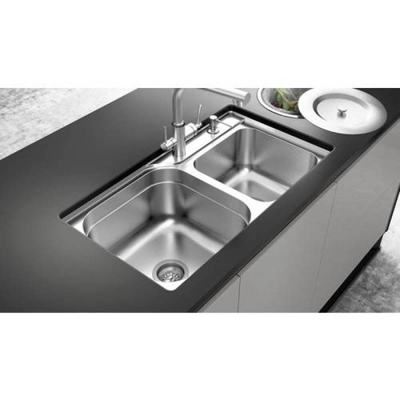 Ver imagem 3 de Cuba Funzionale 79,5x45x23,5 com Acessórios 20228 Acetinado DeBacco com Furo