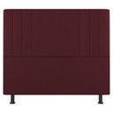 Ver imagem 5 de Kit Cabeceira E Baú Cama Box Queen 160Cm Suede Bordô