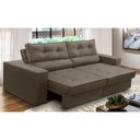 Ver imagem 1 de Sofá Retrátil e Reclinável 3 Lugares 2,10m com Molas Mirela Suede Adonai Estofados