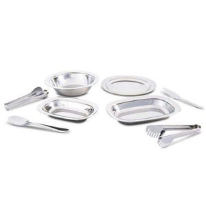 Conjunto Para Servir Lyon 8 Peças Inox 2344100 Brinox