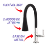 Torneira Cozinha Flexivel 1/4"v Slim Cone Cromada/preta - Good - 2
