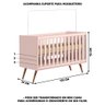 Quarto Completo Para Bebê Com Berço Guarda Roupa E Cômoda Rose Nasus Shop Jm Baby - 3