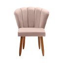 Ver imagem 4 de Cadeira Poltrona Pétala Yasmin Sala Estar Penteadeira e Salão Veludo