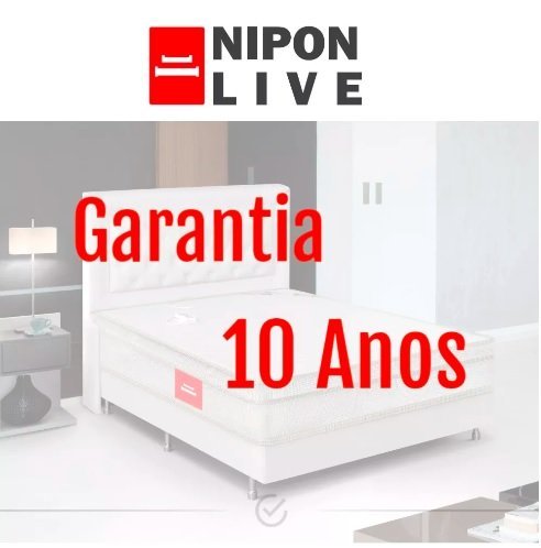 Colchão Queen Nipon Live de Magnético Infravermelho com Vibromassageador e Cromoterapia:Vermelho - 5