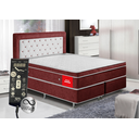 Ver imagem 1 de Colchão Queen Nipon Live de Magnético Infravermelho com Vibromassageador e Cromoterapia:vermelho