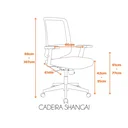 Ver mais imagens de Cadeira Escritório Diretor Giratória Ergonômica NR17 Shanghai