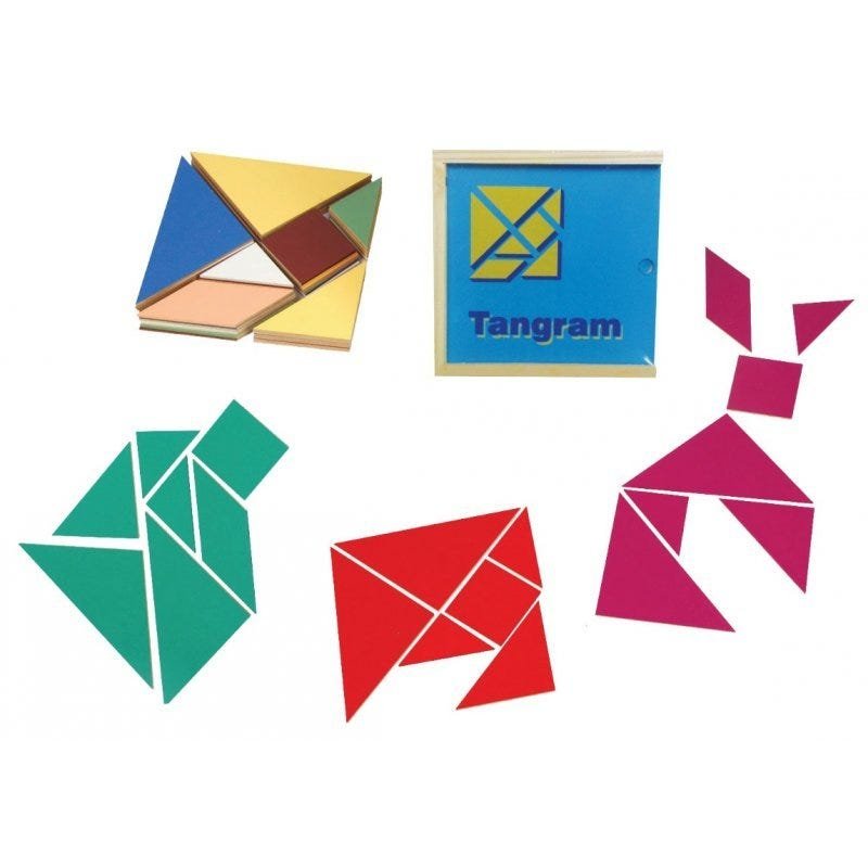 Ver imagem 1 de Brinquedos Educativos - Tangram Em Madeira 70 Peças