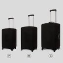 Ver imagem 7 de Capa Mala Bagagem Viagem Ziper Pequena 10kg Elastano Sortido:Preto