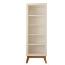 Ver imagem 2 de Estante Organizador Multiuso Armário para Quarto Infantil - Off White e Cedro