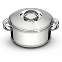 Ver imagem 1 de Caçarola rasa de aço inox com fundo triplo 28 cm - SOLAR - Tramontina