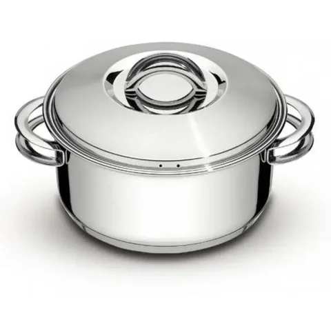 Caçarola rasa de aço inox com fundo triplo 28 cm - SOLAR - Tramontina