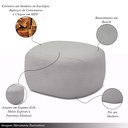 Ver imagem 4 de Conjunto Poltrona Base Fixa e Puff Decorativo Charlote Sala de Estar Bouclê Cinza G88 - Gran Belo