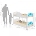 Ver imagem 2 de Beliche Infantil Nuvem com 2 Colchões Madri