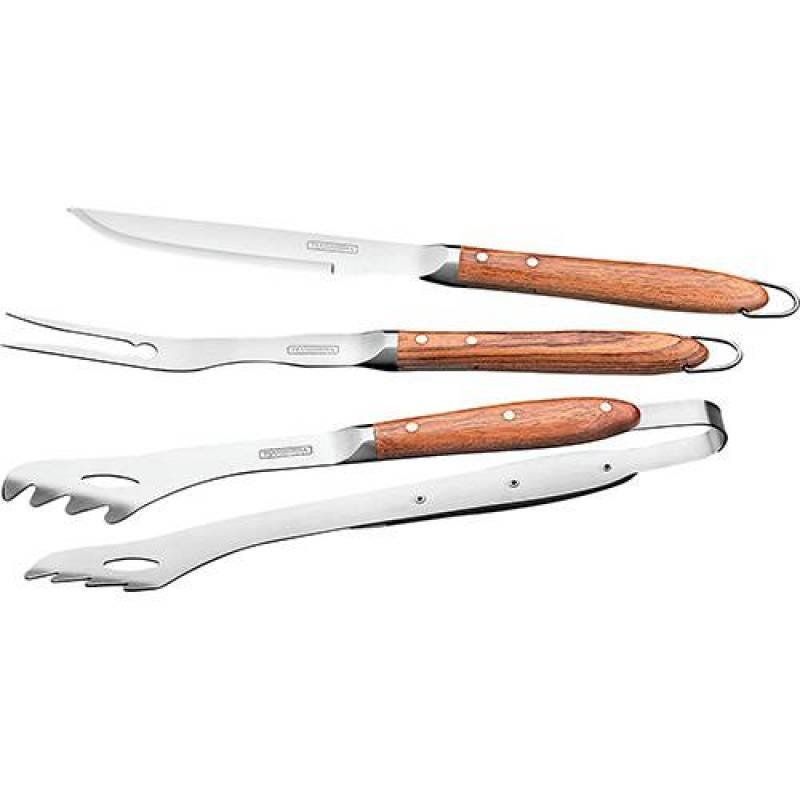 Jogo Utensílios Para Churrasco Inox 3 Peças - Tramontina - 1