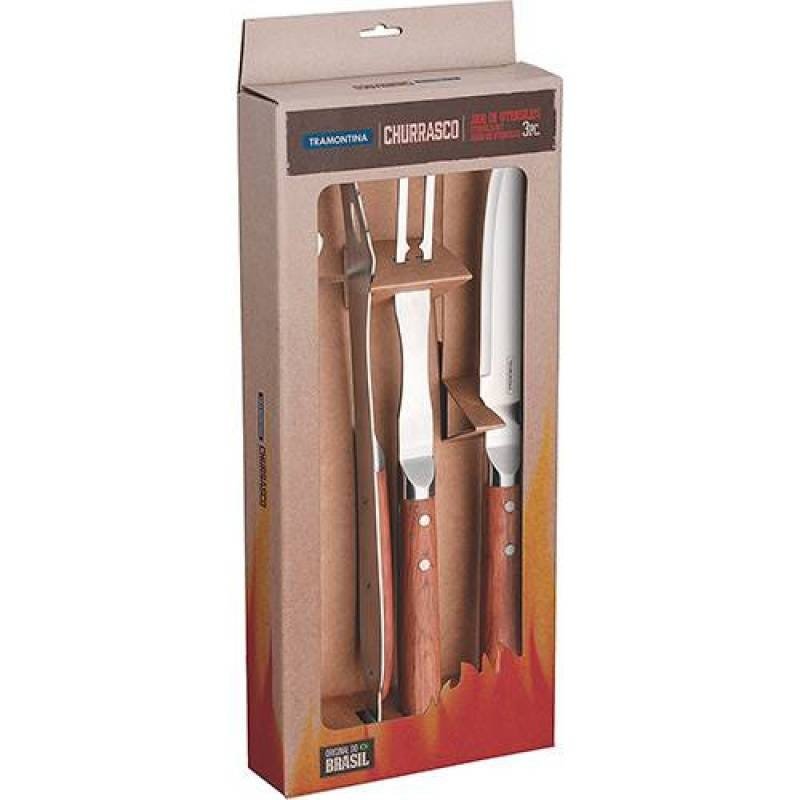 Jogo Utensílios Para Churrasco Inox 3 Peças - Tramontina - 2