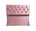 Ver imagem 2 de CABECEIRA CAPITONÊ C/ PÉS P/ CAMA BOX PADRÃO 1,38 CM - ROSA CLARO