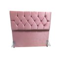Ver imagem 1 de CABECEIRA CAPITONÊ C/ PÉS P/ CAMA BOX PADRÃO 1,38 CM - ROSA CLARO