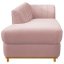 Ver mais imagens de Kit Diva Recamier Vanessa 185cm Lado Esquerdo e 01 Poltrona Laura Suede Doce Sonho Móveis Rosê
