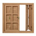 Ver imagem 2 de Janela Pantográfica Quadriculada Je121 Esel 100x150x14cm