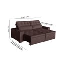 Ver imagem 2 de Sofá Áustria 4 Lugares 2,20cm - de Casa Décor e Estofados.