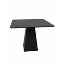 Ver imagem 1 de Mesa de Jantar Loft 4 Lugares Quadrada MDF 150cm Ébano com Base Estruturada Modelar Art Moveis