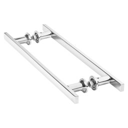 Puxador Inox Para Porta De Correr Vidro Madeira 20Cm M.S - 2