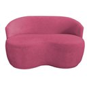 Ver imagem 2 de Namoradeira Decorativa Beatriz Orgânica Suede Rosa