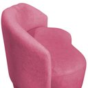 Ver imagem 6 de Namoradeira Decorativa Beatriz Orgânica Suede Rosa