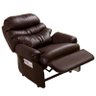 Poltrona do Papai Reclinável e Retrátil Corino Marrom - 2