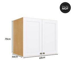 Kit Quarto 14 Peças com Guarda Roupa Armários e Gaveteiro Cor:savana com Branco - 6