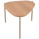 Ver imagem 4 de Kit 02 Mesas de Centro para Sala de Estar Pés Metálicos Adek A03 Hanover Dourado - Lyam Decor