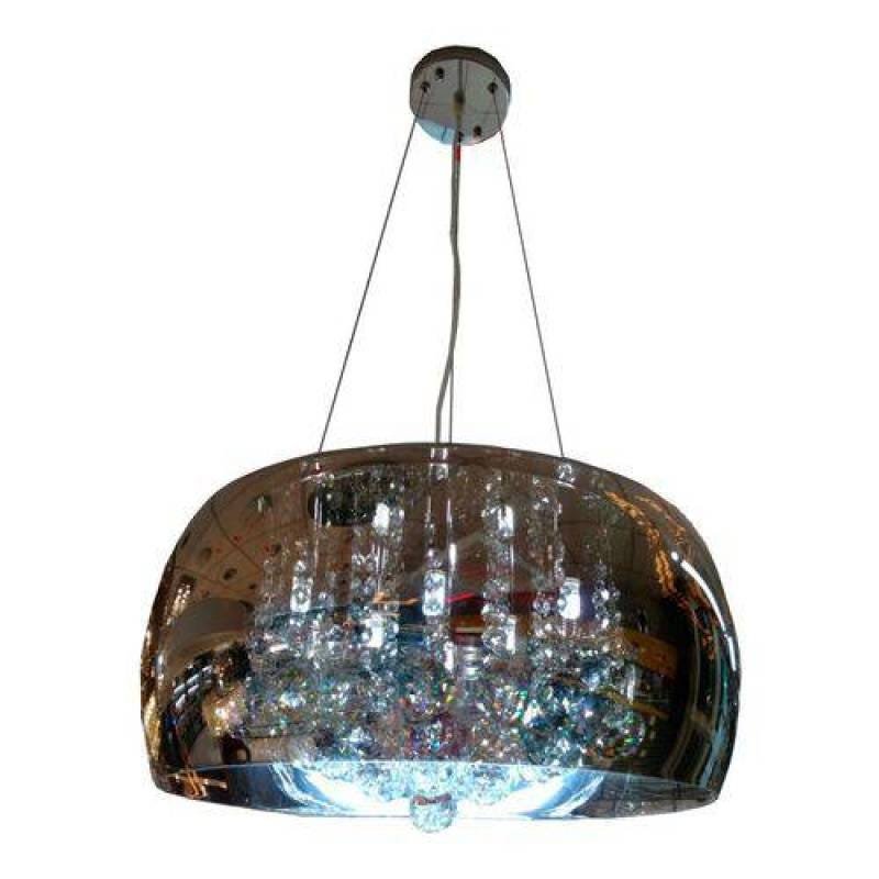 Ver imagem 2 de Pendente Ou Plafon Cromado Soho 60cm Pd006cr Bella