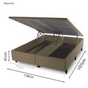 Ver imagem 2 de Base Box Baú Prince Sued Queen Size 158 x 197 x 41cm
