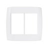 Placa 4x4 para 6 Módulos com Suporte Pluzi Pluzie:branco - 1
