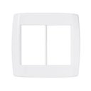 Ver imagem 1 de Placa 4x4 para 6 Módulos com Suporte Pluzi Pluzie:branco