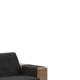 Protetor Para Sofá Impermeável De 04 Lugares Com Assento De 2,60M Matelado Ultrassônico - Preto - 4