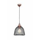 Ver imagem 1 de Pendente Copper 1 x E27 Cobre e Preto Bella Iluminação - 183 x 32 cm