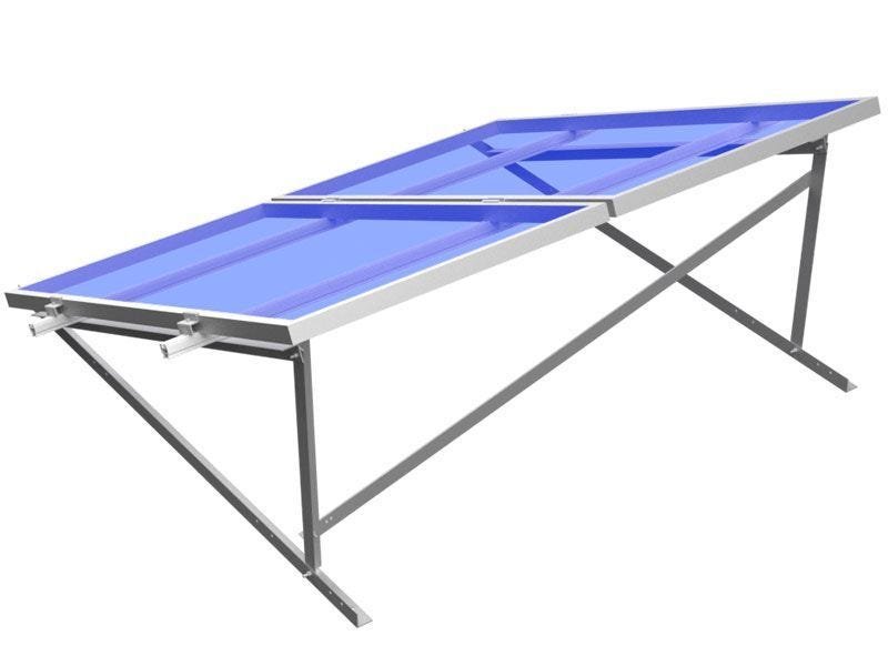 Estrutura Painel Solar Romagnole Centrium Energy 410765 Rs-144 Kit Triangulo 2 Placas P/Telhado Laje - 2