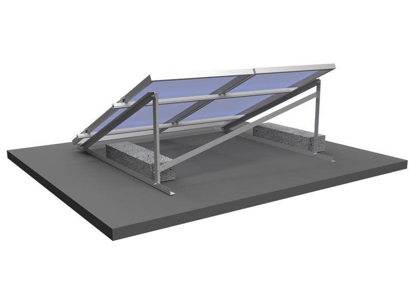 Estrutura Painel Solar Romagnole Centrium Energy 410765 Rs-144 Kit Triangulo 2 Placas P/Telhado Laje - 4