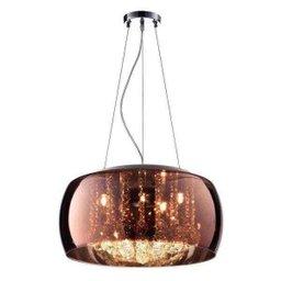 LUSTRE CRISTAL PENDENTE PLAFON 40 COBRE DECORAÇÃO -COBRE - 1