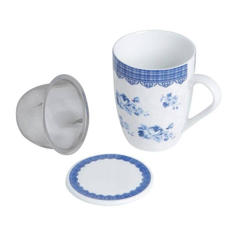 Caneca Tampa Filtro Porcelana Super White Grécia Lyor - 2