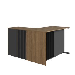 Escritorio Completo 2 Peças Mesa em L Officce - 7