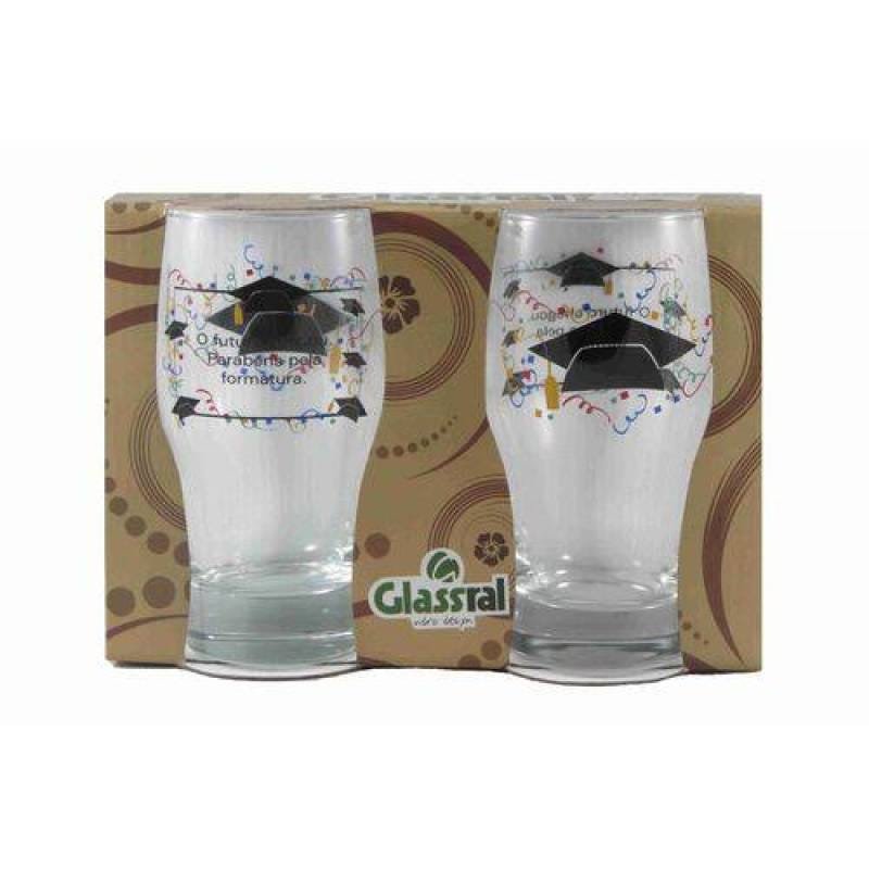 Ver imagem 1 de Jogo Copos Long Drink Formatura 420ml 02 pcs Glassral