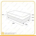 Ver imagem 5 de Cama Box + Colchão de Solteiro Ortobom D45 Iso 150 88x188x53cm