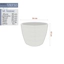 Ver imagem 2 de Vaso de Planta Redondo de Polietileno 30x30 + Prato Amarelo