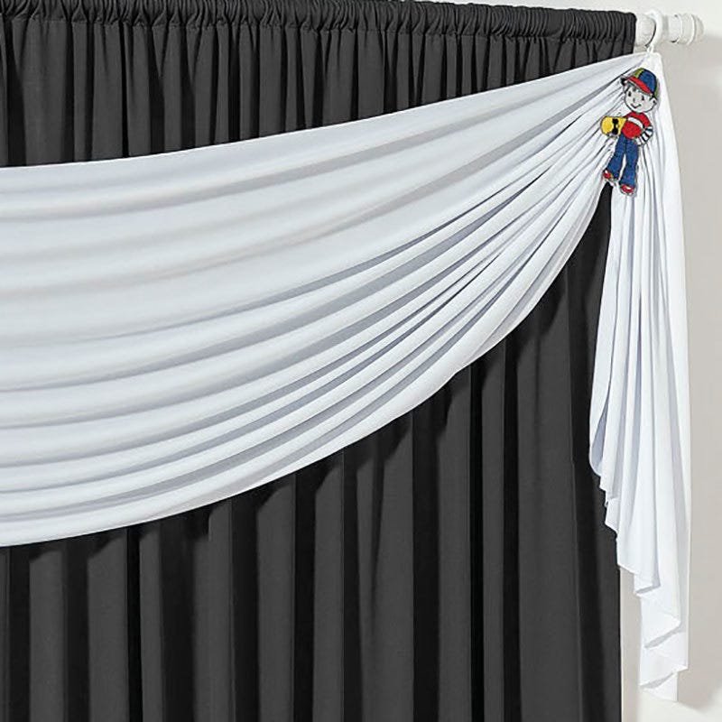 Cortina Infantil para Varão Simples 2m Skate Boy Preto - 2