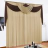 Cortina de Sala para Varão Duplo 2m Dubai Bege com Tabaco - 2