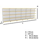 Ver imagem 5 de Gôndola Parede Prateleira Lateral 1 Inicial + 5 Continuação